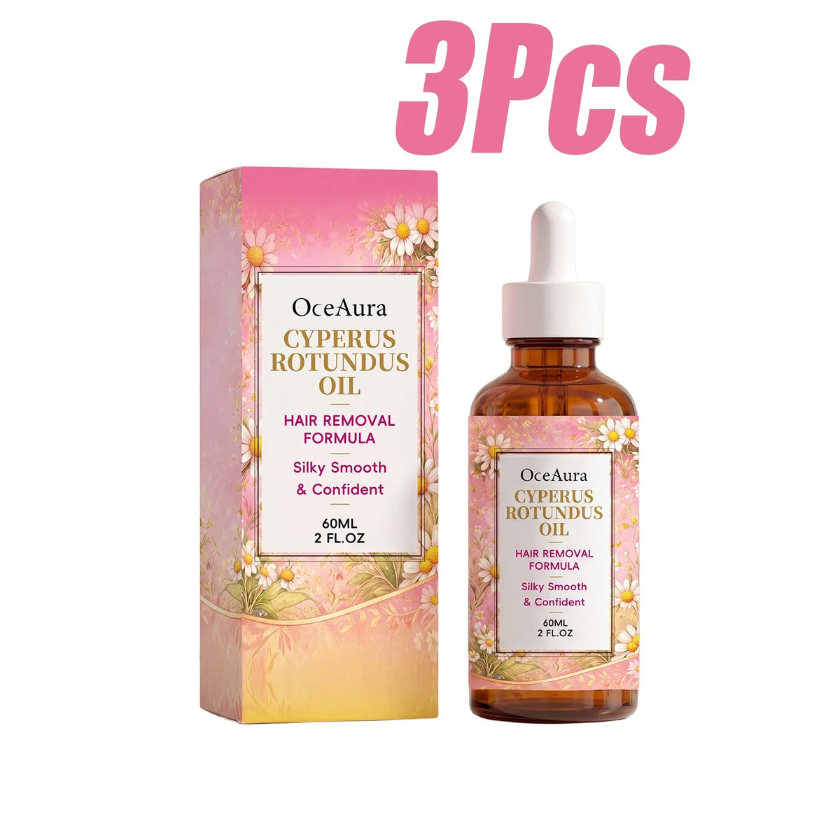 OceAura Cyperus Rotundus Hair Inhibitor Oil 60ml – All Skin