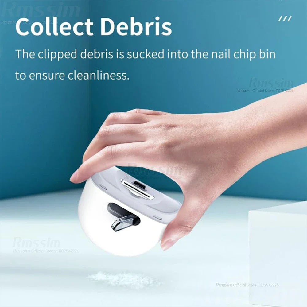 FAHE Rechargeable Electric Nail Clipper with LED Light | Baby & Adult