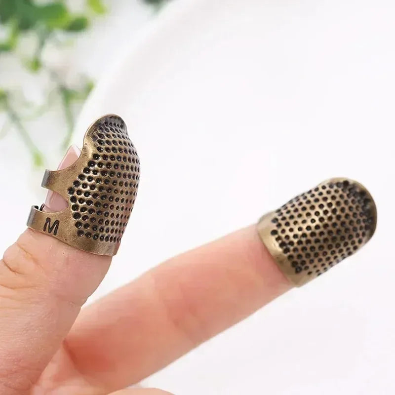 Finger Protector Vintage Gold Needle Thimble Metal Sewing Accessories