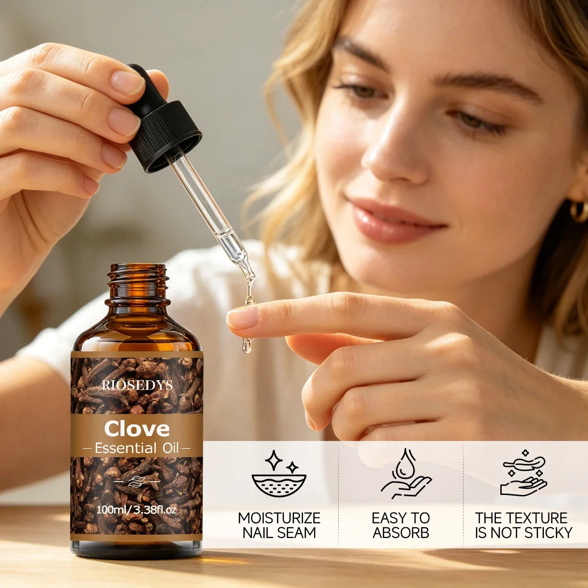 RIÔSEDYS 100ml Clove Essential Oil for Massage & Skincare
