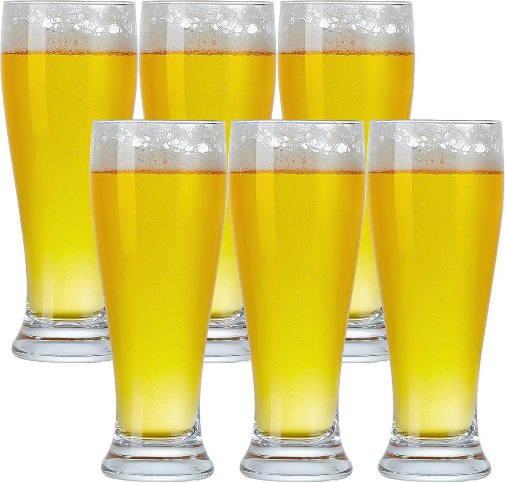 1 2 4 BPA Plastic Beer Pilson Glass Pint Glasses Tall Cups Drinking