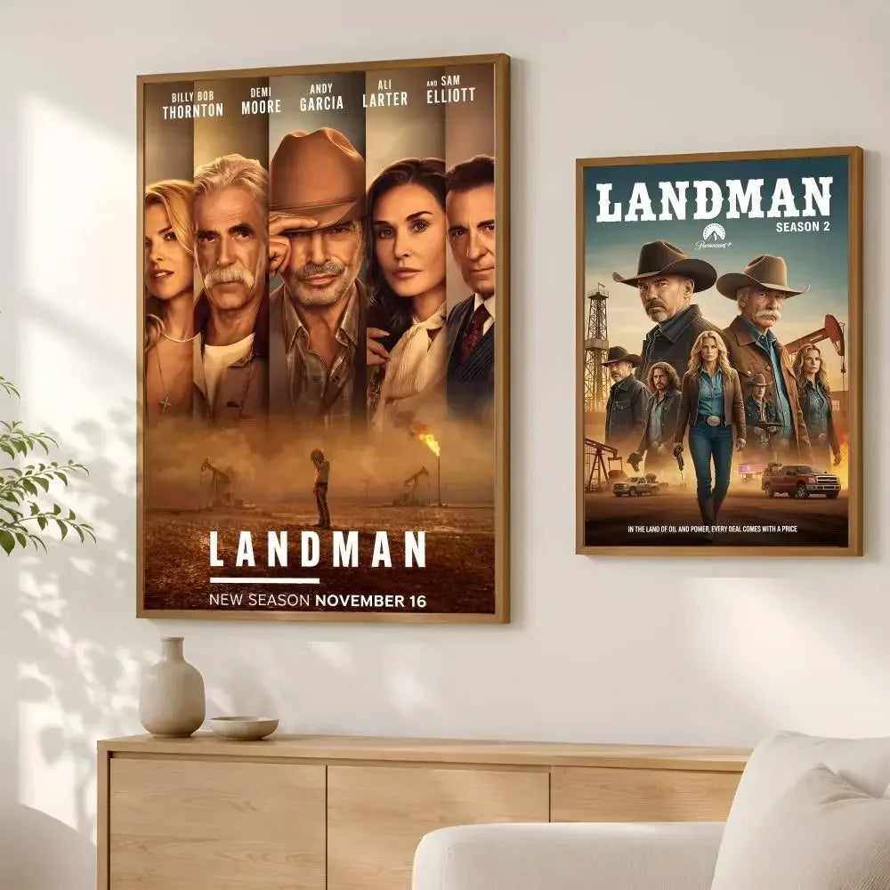 Landman TV Show Poster – Self-Stick HD Waterproof Wall Art