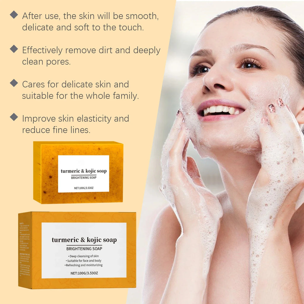 Lemon Ginger Brightening Soap – Exfoliate & Deep Cleanse 100g
