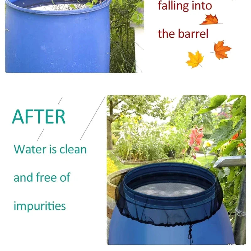 Mesh Cover Netting for Rain Barrels – Anti-Mosquito Tank Cover