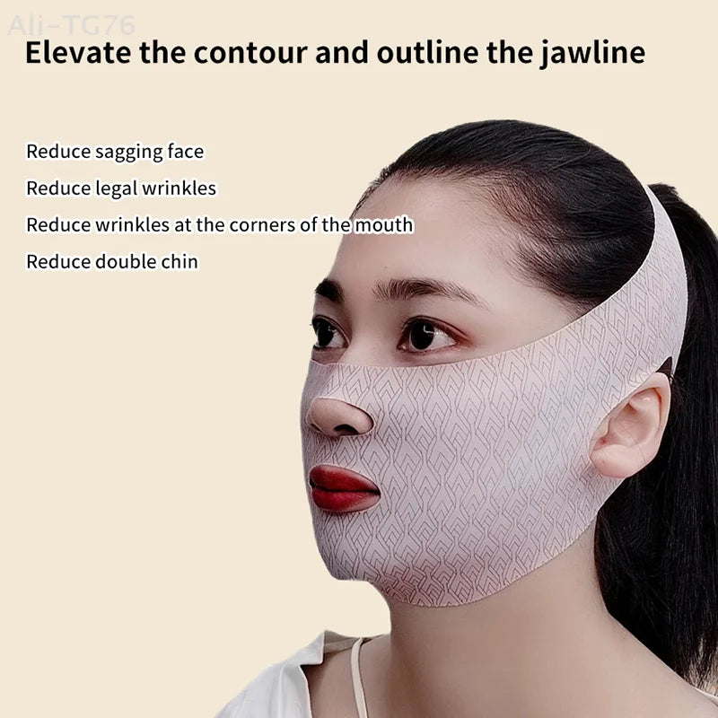 V-Line Face Lifting Band – Breathable Chin Slimming Strap