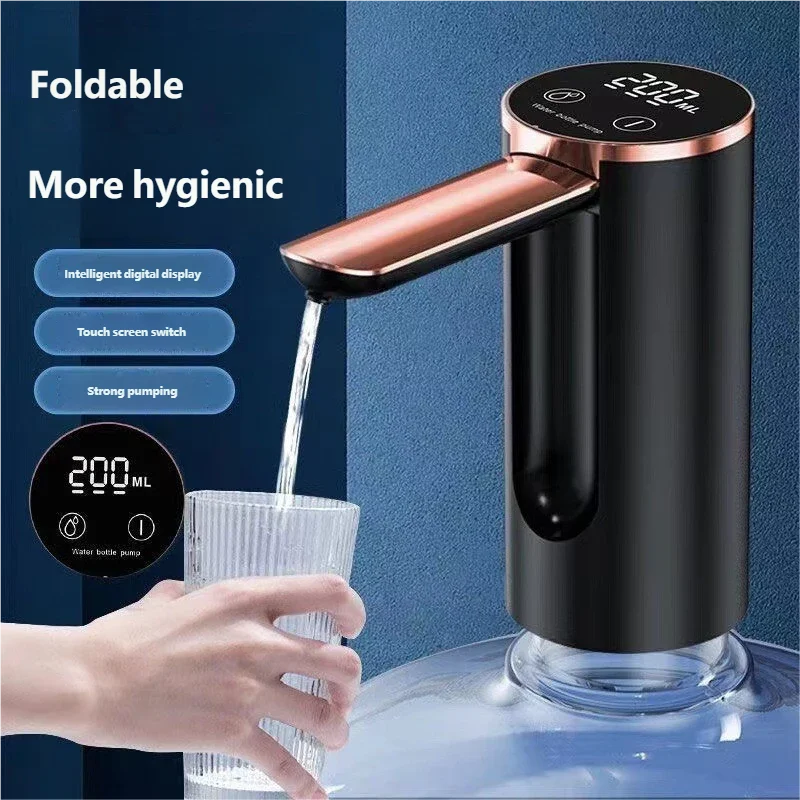 HOMEFISH Electric Water Bottle Pump | USB-C, LED, 3 Settings