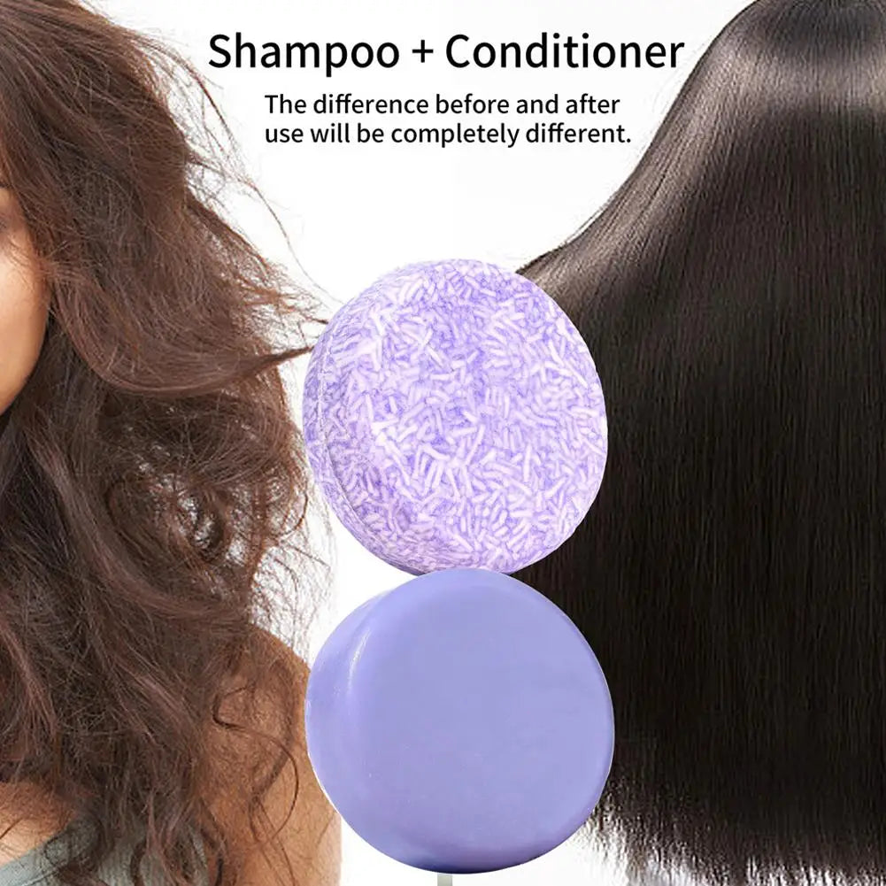 Blueberry Solid Shampoo & Conditioner Bar – Frizz & Thinning