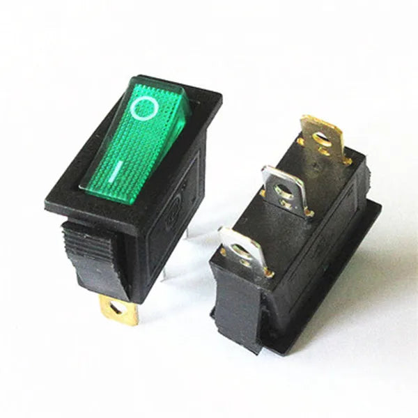 5-Pack KCD3 LED Rocker Switch ON/OFF 2/3 Position 16A 250V AC