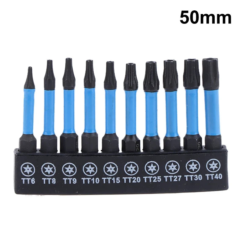 S2 Steel Star Impact Drill Bits 21 Hex Shank Magnetic Screwdriver