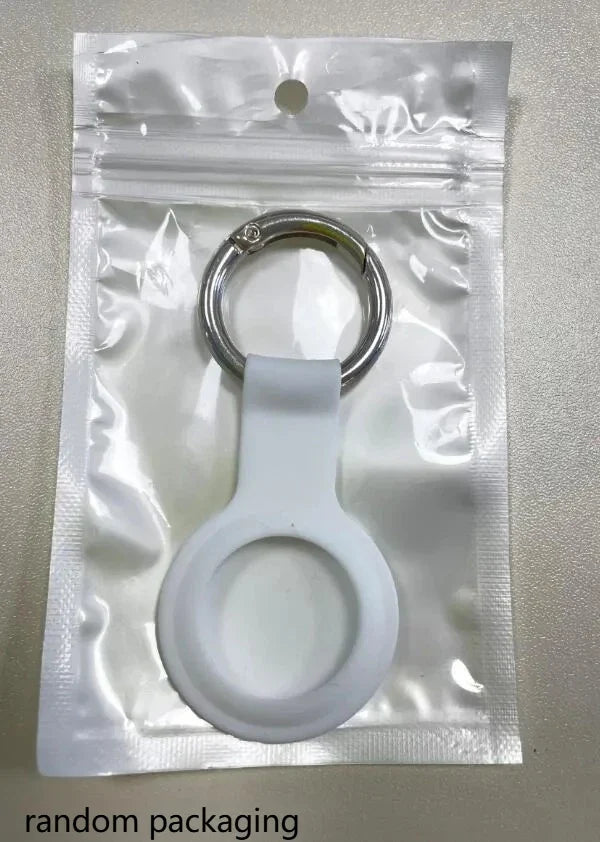 Liquid Silicone AirTag Case – Anti-Scratch Keychain Cover