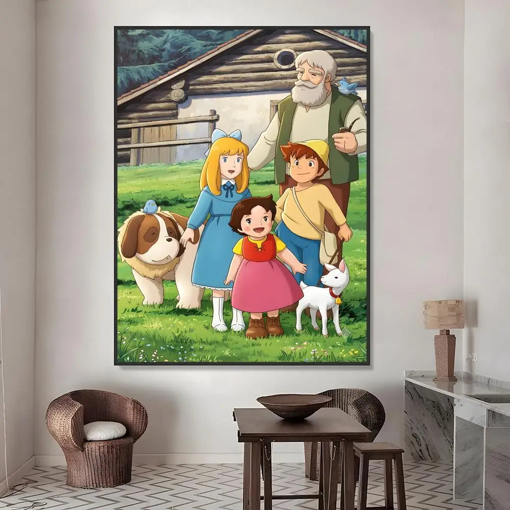 Heidi Girl of the Alps Poster – HD Waterproof Wall Stickers