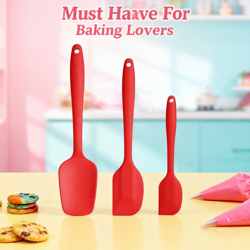 3-Piece Silicone Baking Set – Butter Scoop, Spatula & Scraper