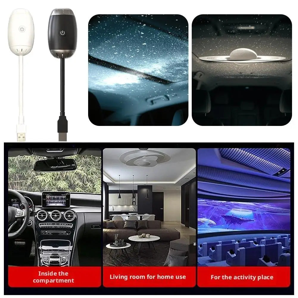 USB Mini Galaxy Projector Night Light | Starry Sky Ambient Lamp
