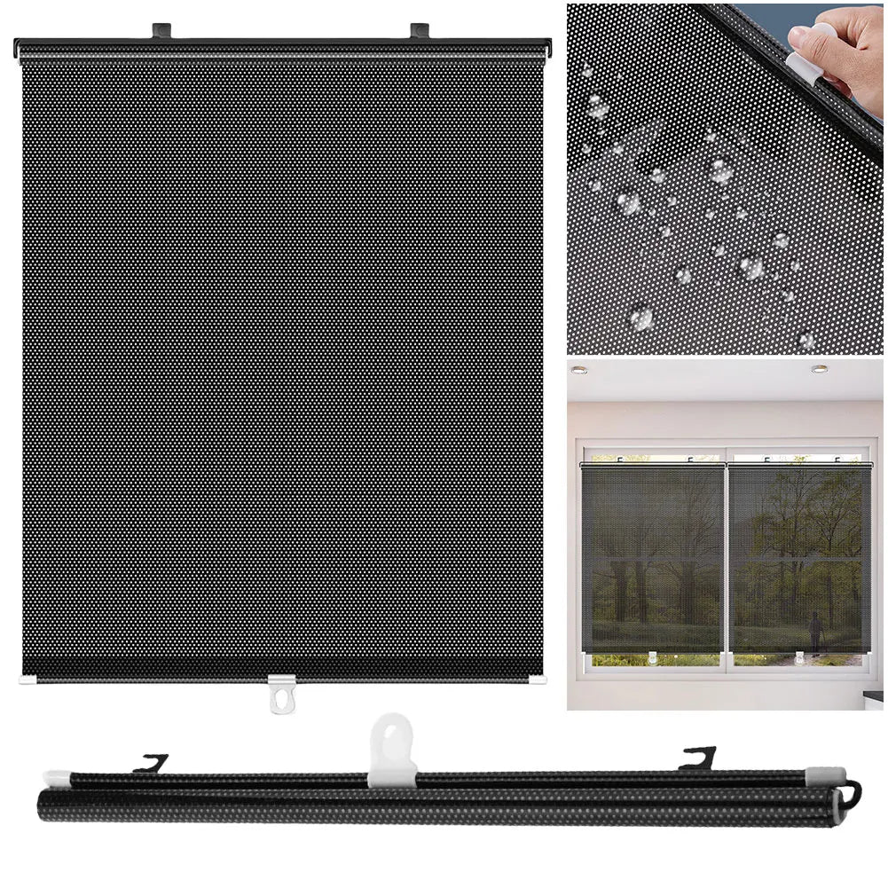 Universal Nail-free Roller Blinds Suction Cup Sunshade Blackout