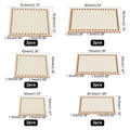 2-Pc Sector Wooden Basket Base | Crochet Bag Bottom 8mm Holes