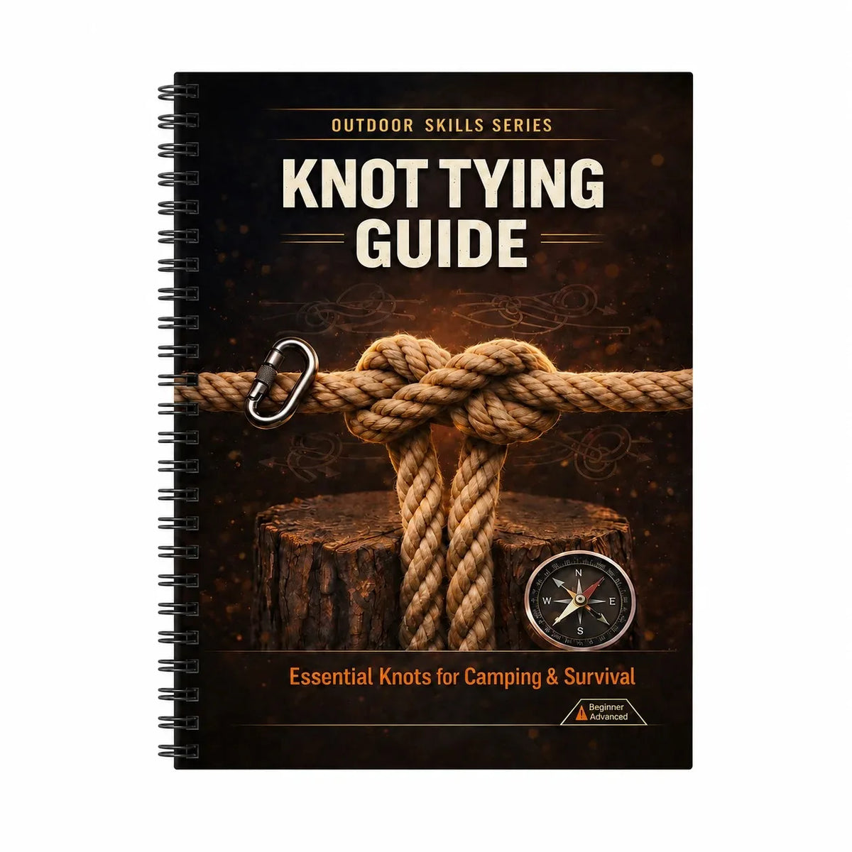 Knot Tying Guide A5 Spiral Outdoor Skills Notebook Essential Rope