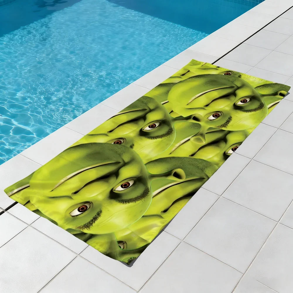 Funny Cute Quick-Dry Beach Towel | Gym Travel Camping Sports Towel