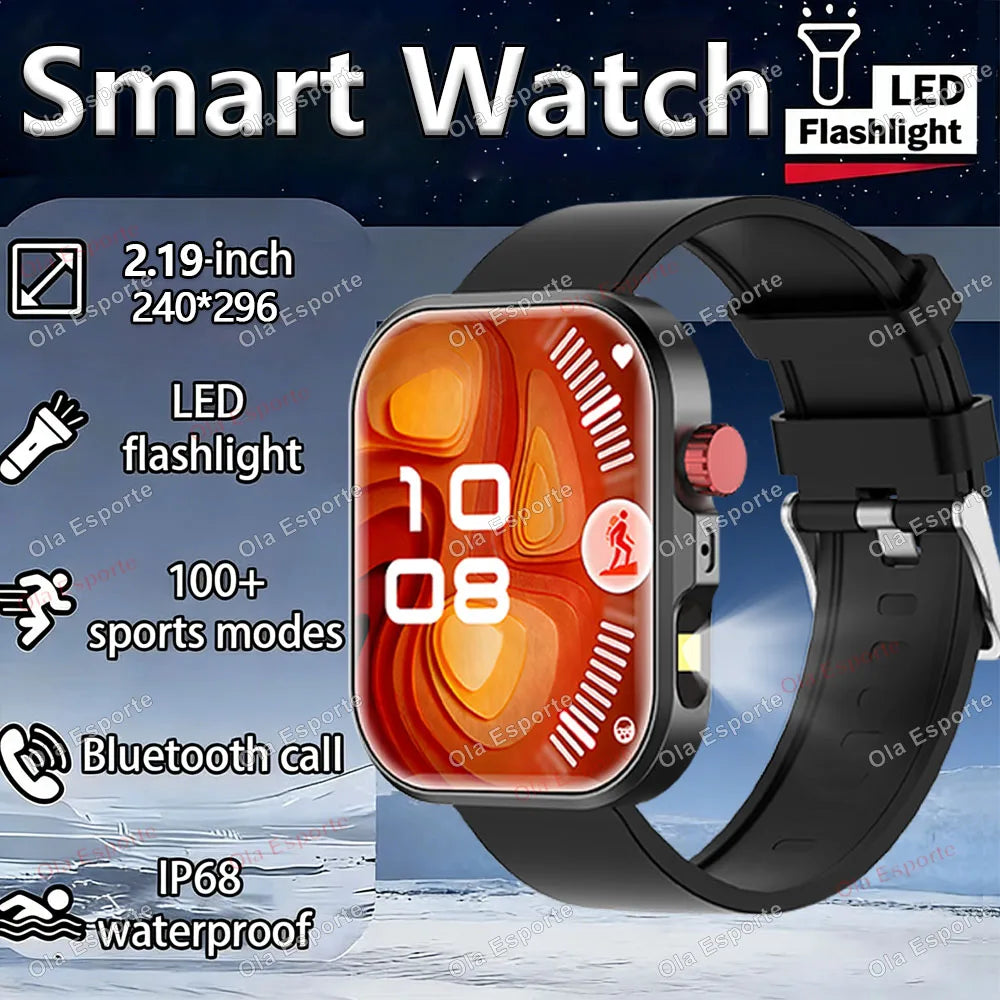 HT30 Smartwatch 2.01" HD | BT Calling, Flashlight & Fitness