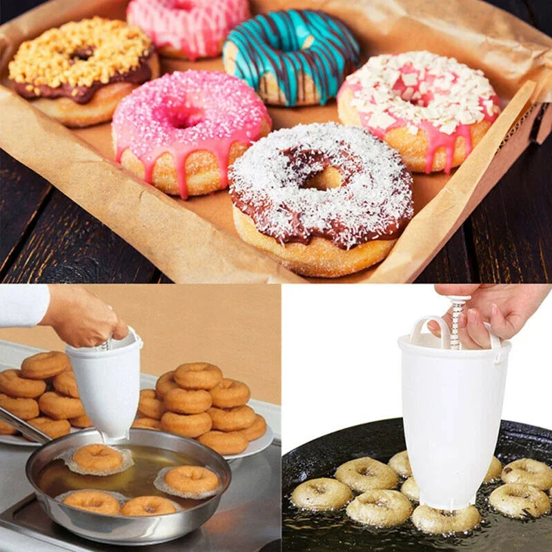 Plastic Donut Maker Waffle Molds Kitchen Accessory Bakeware Doughnut