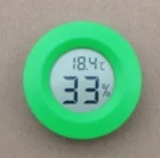 Digital Hygrometer Thermometer for Humidor – Round LCD