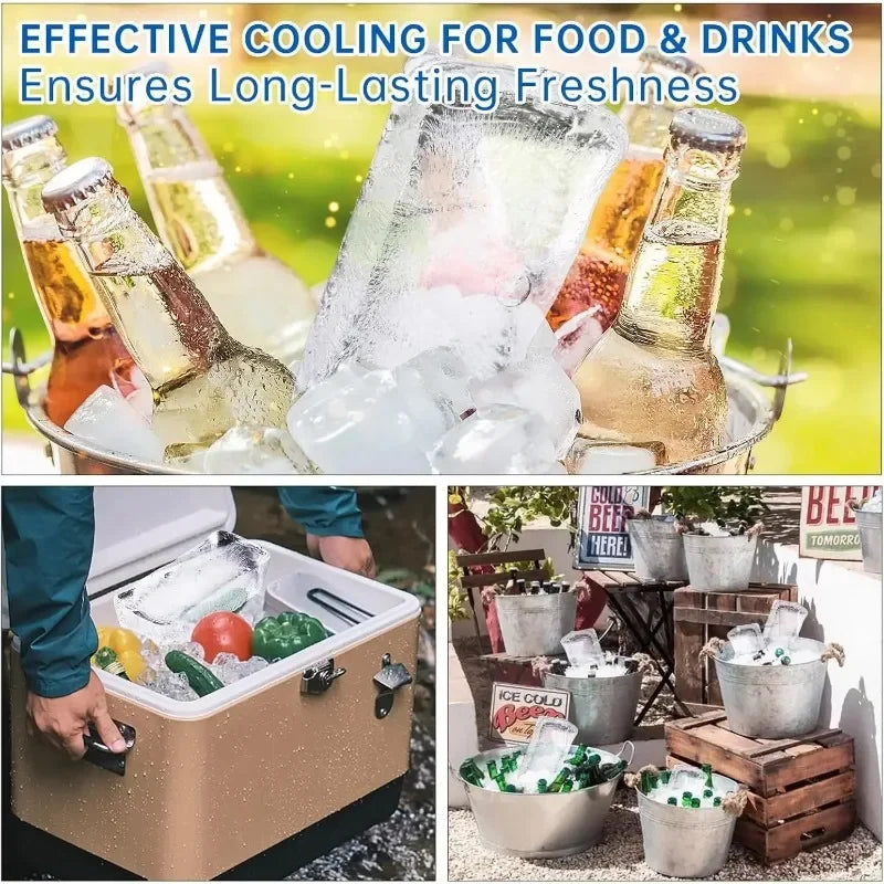 Oversized Silicone Ice Block Mold – Large Ice Cube Tray 1/3/5 Pc