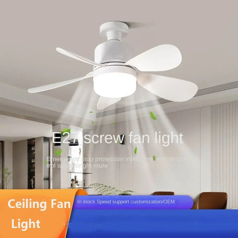 Ceiling Fan with Light & Remote | E27 Socket Dimmable 30W