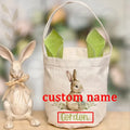 Personalised Easter Egg Hunt Basket | Vintage Bunny Sack