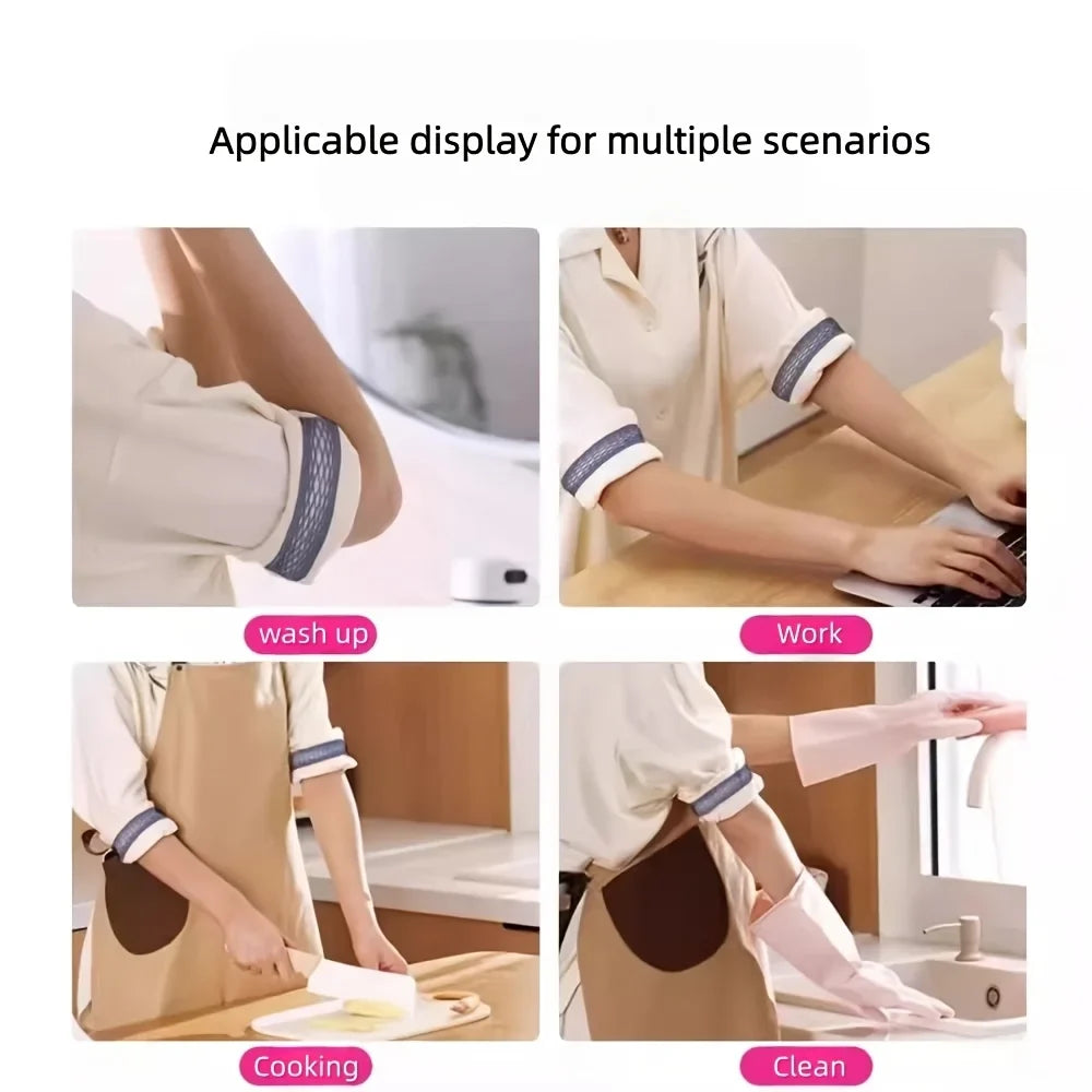 12-Pack Elastic Anti-Slip Arm Bands – Sleeve Cuff Holders