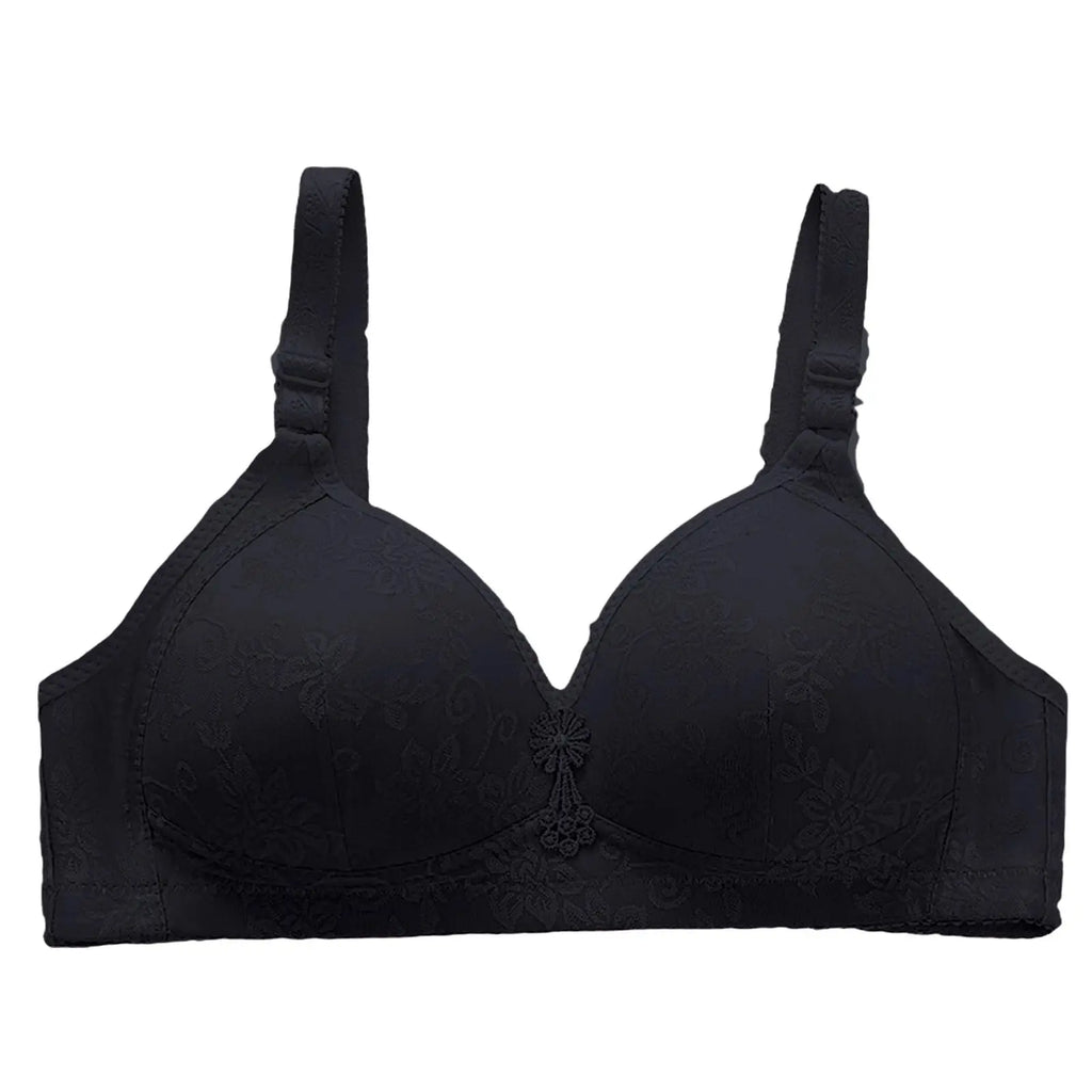 Wire-Free Gathering Bra – Seamless, Breathable & Adjustable