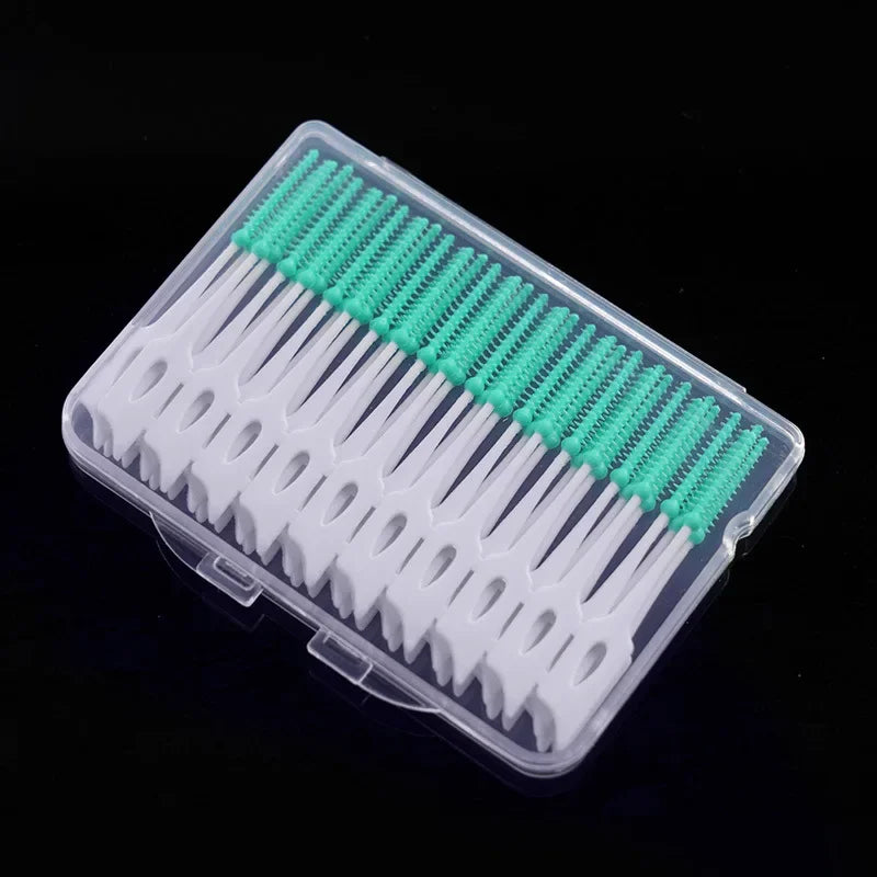 Soft Silicone Interdental Brushes 40 Pack – Teeth & Gum Care