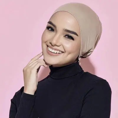 Soft Modal Cotton Inner Hijab Underscarf Cap – Stretchy Bonnet