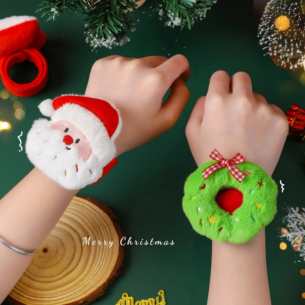 Christmas Decorations Plush Santa Claus Papa Ring Cartoon Cute
