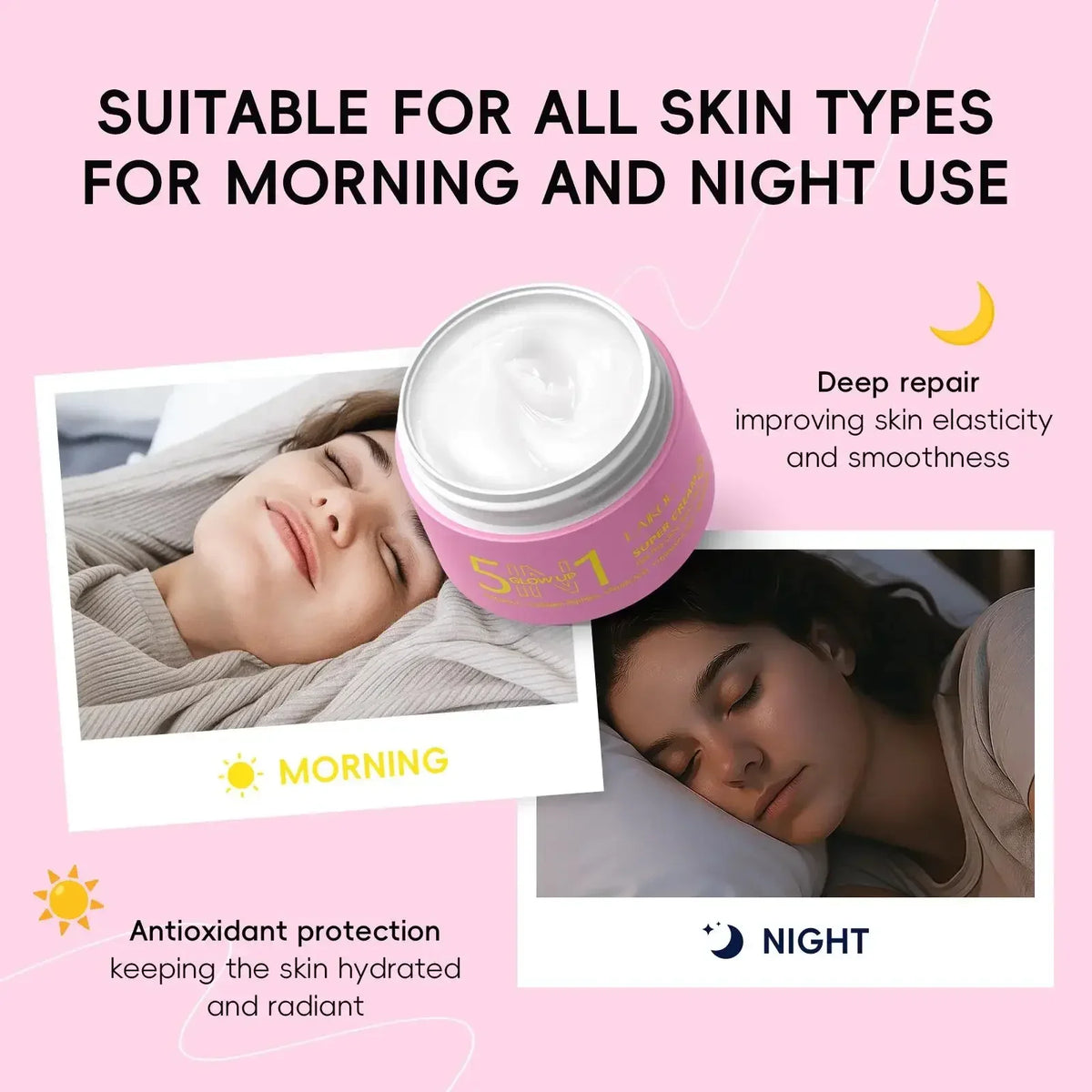 LAIKOU 5-in-1 Glow Face Cream 30g – Hydrating & Brightening
