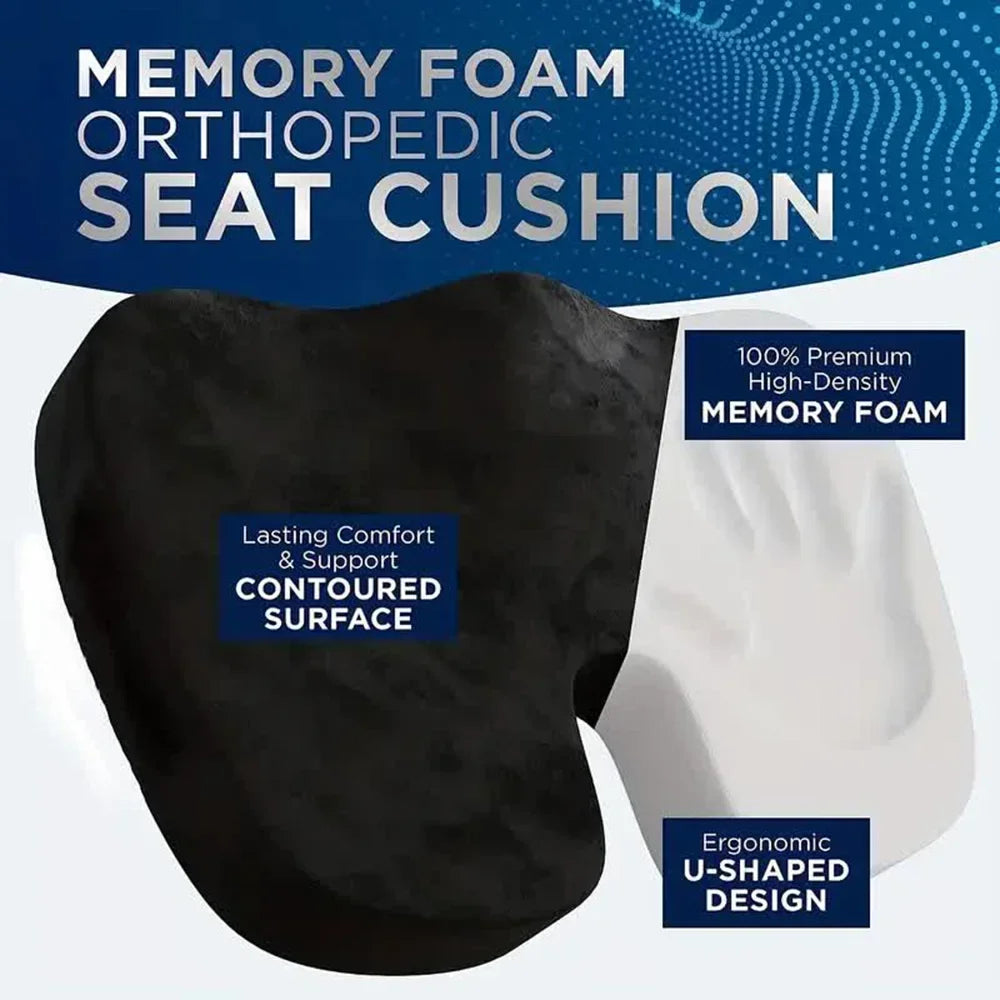 Cooling Memory Foam U-Shape Seat Cushion – Chair & Wheelchair