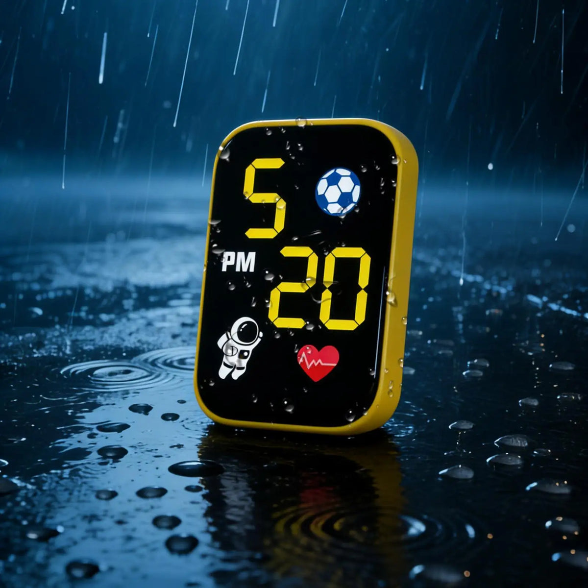 Waterproof Mini Motorcycle Dashboard Clock with LED Display