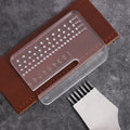 Acrylic Leather Cutting Ruler – 4mm Transparent Distance Guide