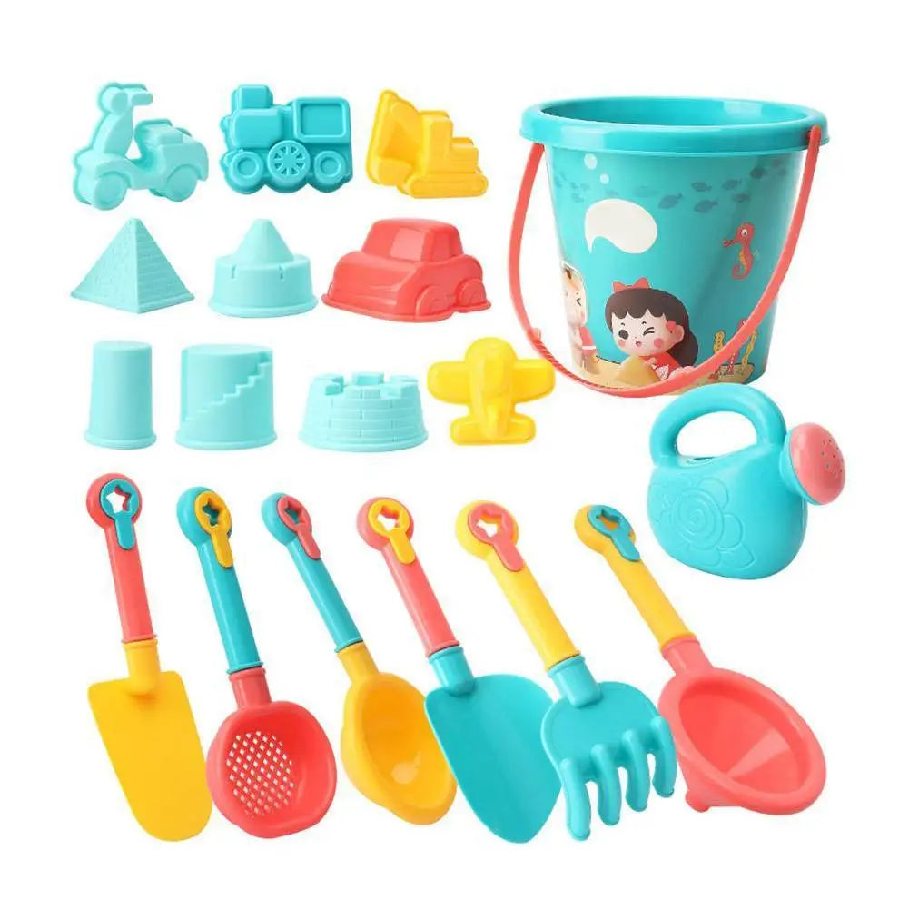 18-Piece Kids Beach Sand Toy Set | Durable Outdoor Play