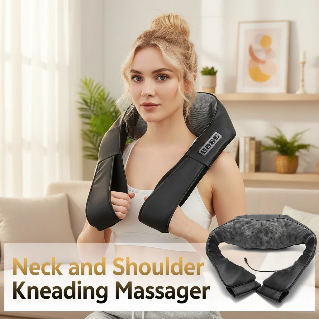 Warm Compress Kneading Neck & Shoulder Massager | Full Body