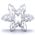 5-Piece Snowflake Cookie Cutters – Stainless Steel Christmas Set