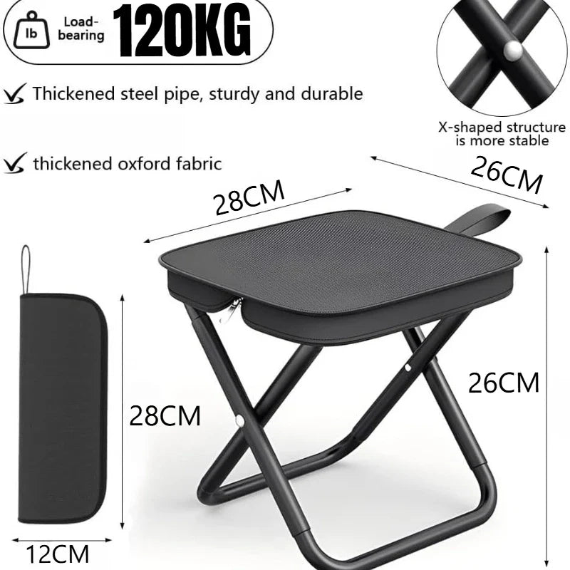 Portable Folding Stool – Camping, Fishing & Outdoor Seat