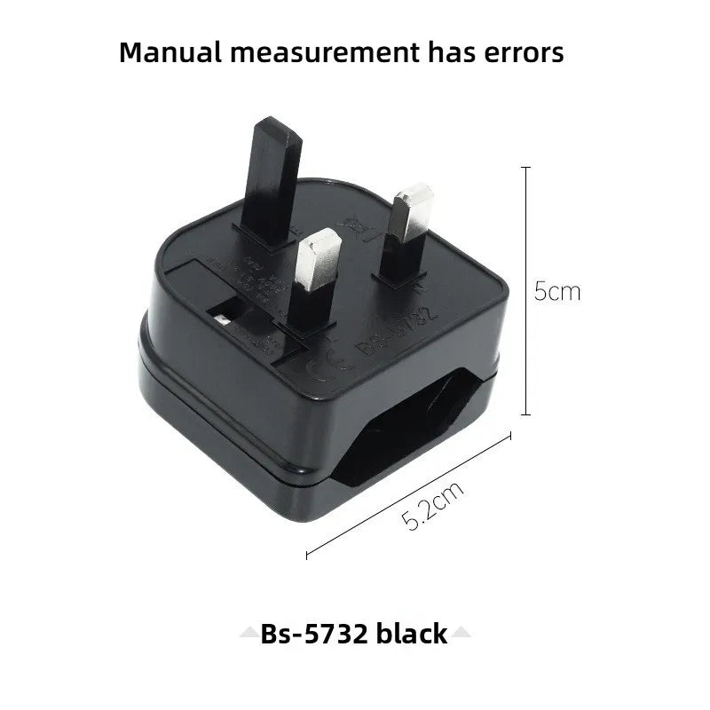 EU 2-Pin to UK 3-Pin Travel Plug Adapter | Power Converter