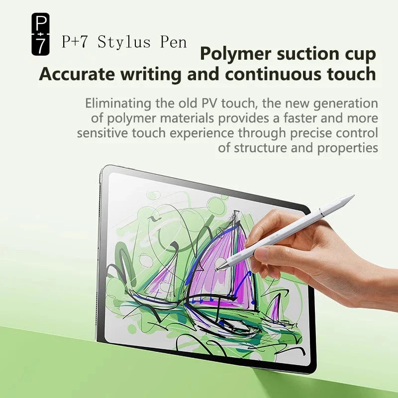 P+7 Universal Stylus Pen 3 Tips & Ballpoint – iOS & Android