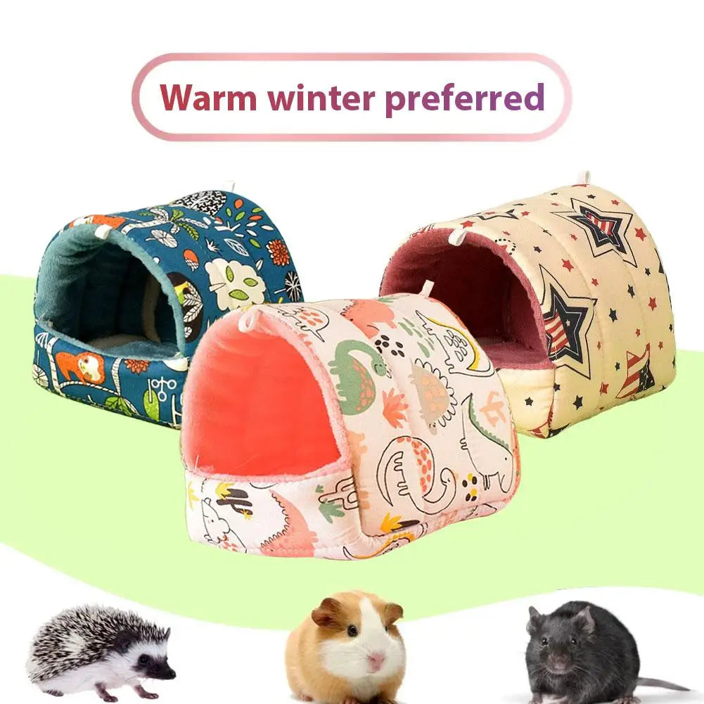 Plush Hamster Nest | Cozy Cotton Bed for Small Pets
