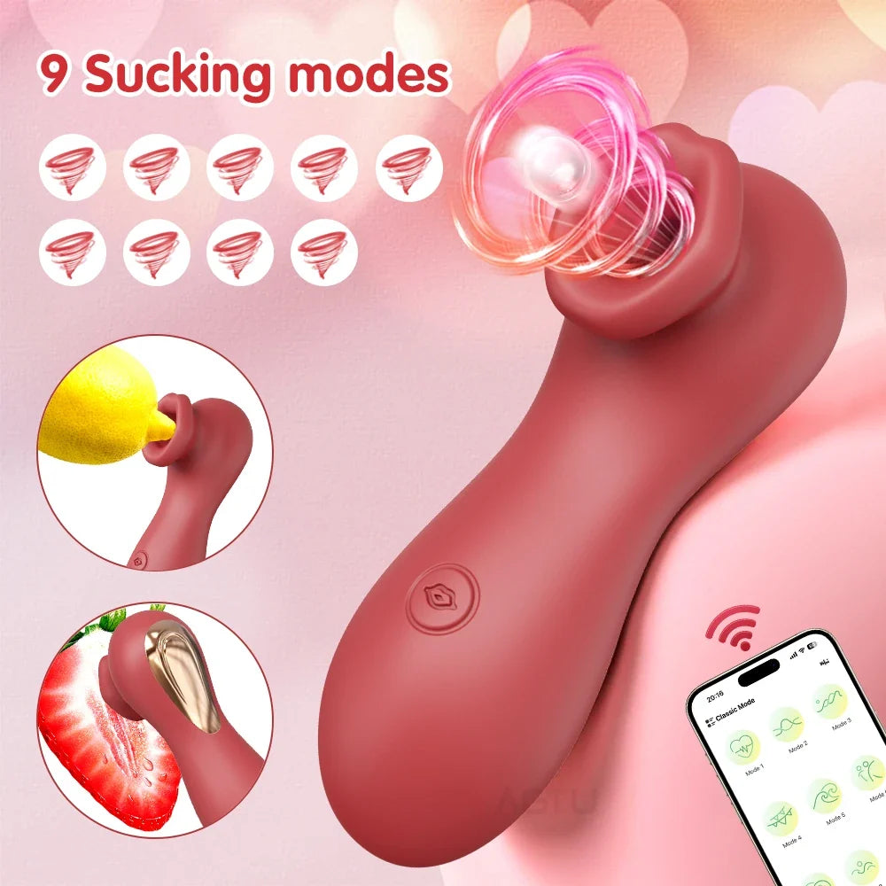 Sucking Vibrator APP Control Clitoris Sucker Female Clitoral Nipple