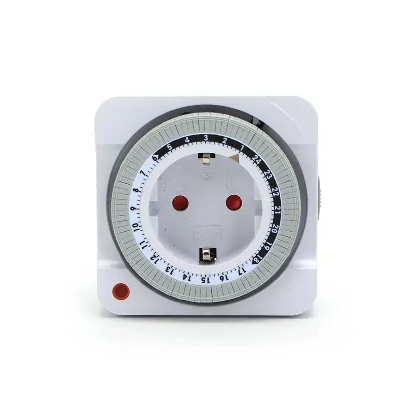 24-Hour Mechanical Cycle Timer Switch EU Plug | Indoor Socket