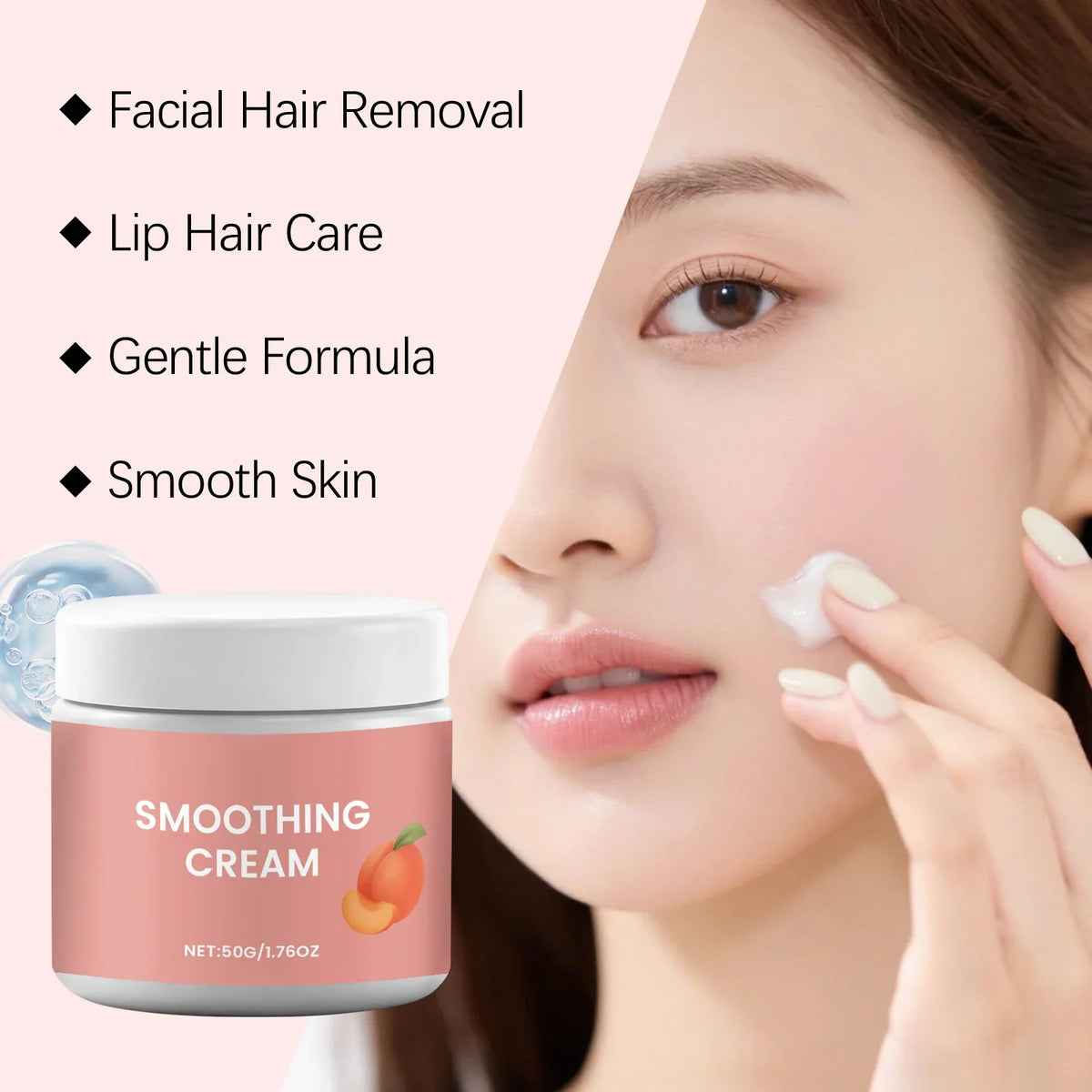 Gentle Facial Hair Removal Cream – Sensitive Skin 50g