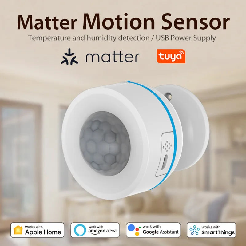 NEO Tuya Matter Thread Smart PIR Motion Sensor Wireless Human Body