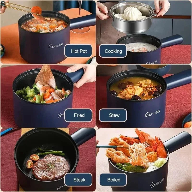 NOCCLILI 1.8L Portable Electric Hot Pot – Non-Stick, 220V