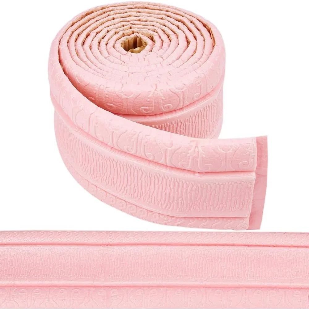 Pink 3D Peel & Stick Foam Wall Border Trim 88" x 3"