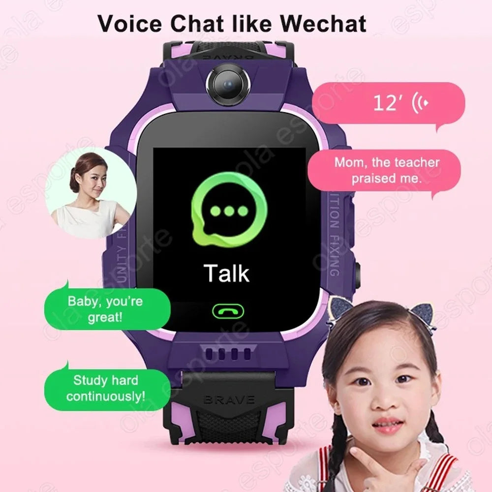 2026NEW Kids Smart Watch SOS GPS Location Sim Card Call Camera Child